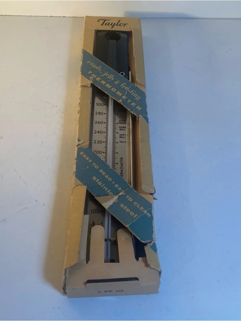 Vintage Taylor Candy & Jelly Thermometer With Original Box